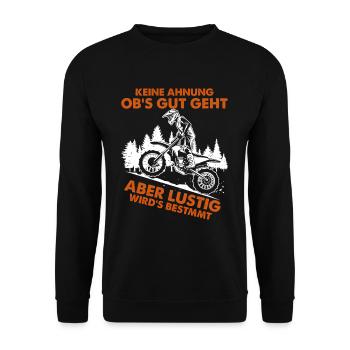 Je ne sais pas si ça va bien se passer mais ça va être le motocross - Sweat-shirt Unisexe - noir - Devant - Alina (178cm) & Michal (187cm)