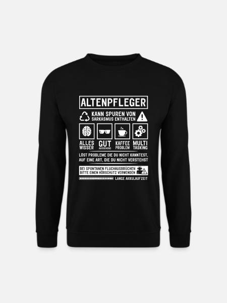 Kann Spuren von Sarkasmus enthalten - Unisex Pullover - Schwarz