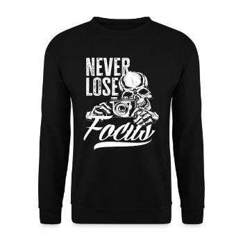 Photographe Photographe Photographe - Sweat-shirt Unisexe - noir - Devant - Alina (178cm) & Michal (187cm)
