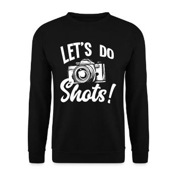 Photographer Photographer Taking Photos - Unisex Sweatshirt - black - Front - Alina (178cm) & Michal (187cm)