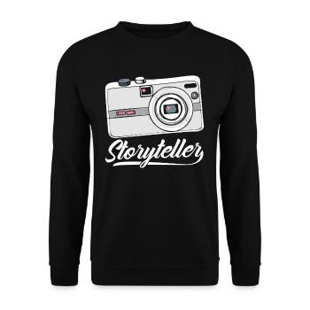 Photographer Photographer Stories Moments - Unisex Sweatshirt - black - Front - Alina (178cm) & Michal (187cm)