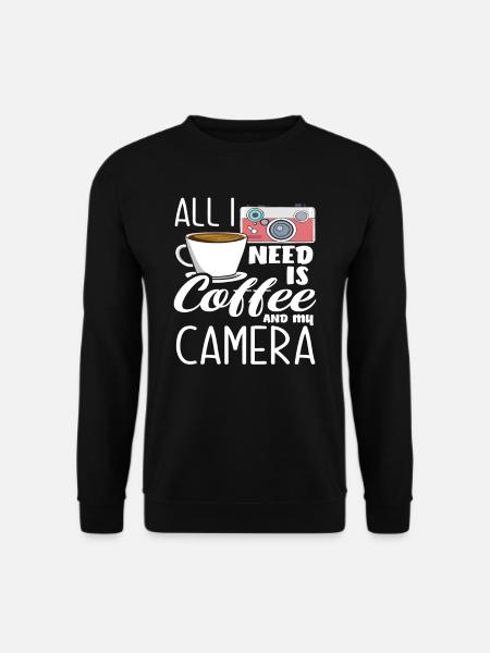 Photographer, Photographer, Coffee, Camera - Unisex Sweatshirt - black