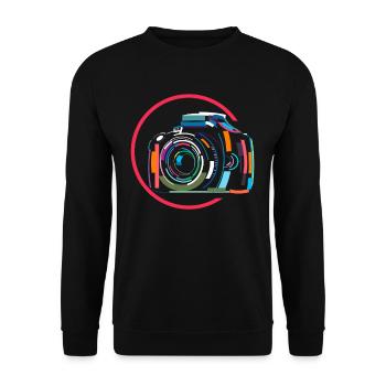 Photograph - Unisex Pullover - Schwarz - Vorne - Alina (178cm) & Michal (187cm)