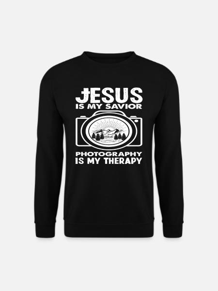 Fotograf Jesus - Unisex sweater - sort