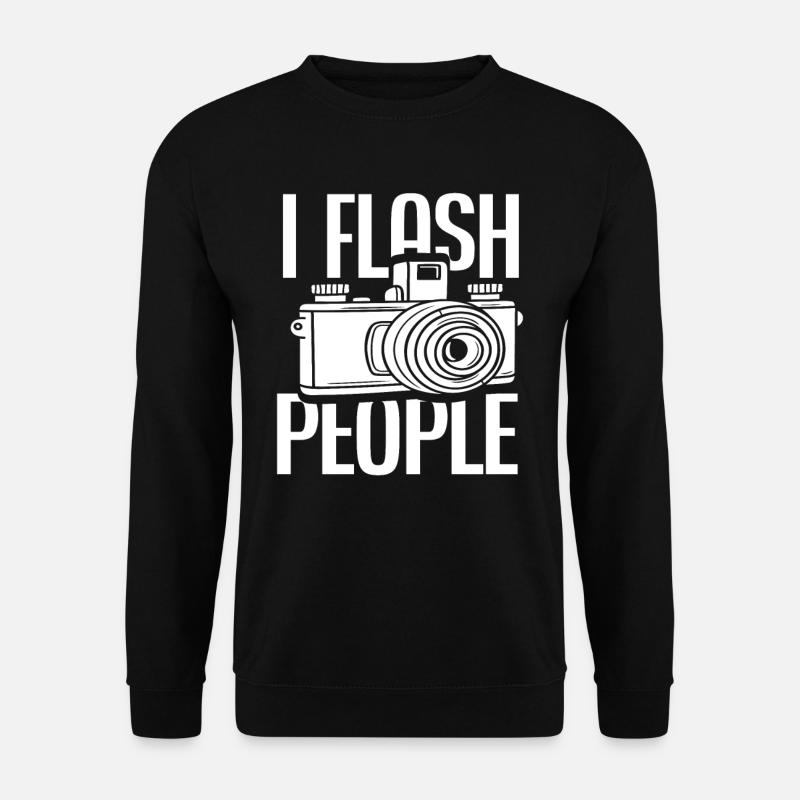 Photograph Flash - Unisex Sweatshirt - black