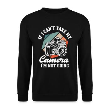 Photographer Camera Don't Go - Unisex Sweatshirt - black - Front - Alina (178cm) & Michal (187cm)