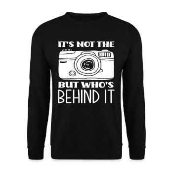 Photograph Erfahrung - Unisex Pullover - Schwarz - Vorne - Alina (178cm) & Michal (187cm)
