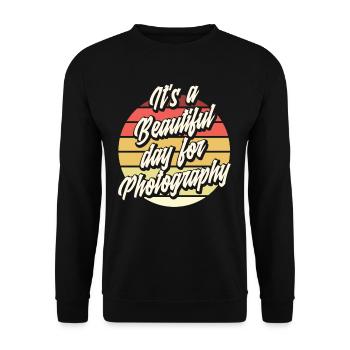 Photograph Fotographie - Unisex Pullover - Schwarz - Vorne - Alina (178cm) & Michal (187cm)