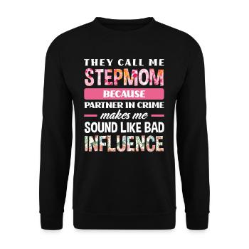 Drôle de belle-mère - Sweat-shirt Unisexe - noir - Devant - Alina (178cm) & Michal (187cm)