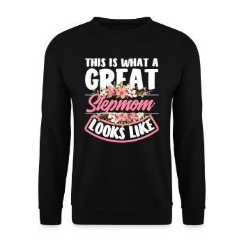 Regards de belle-mère - Sweat-shirt Unisexe - noir - Devant - Alina (178cm) & Michal (187cm)