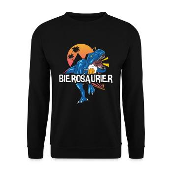 Bierosaurus Bière Osaur Bière Buveur de bière - Sweat-shirt Unisexe - noir - Devant - Alina (178cm) & Michal (187cm)