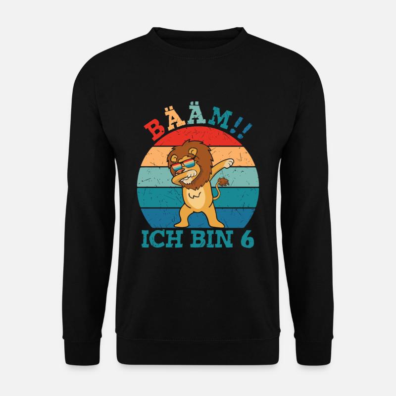 Bääm I'm 6 Leo - Unisex Sweatshirt - black