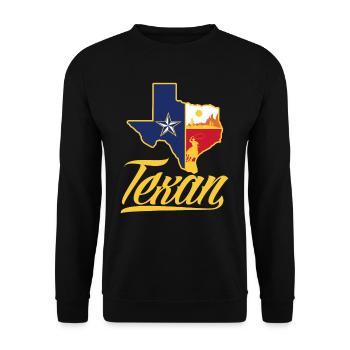 Texas Texans - Unisex Sweatshirt - black - Front - Alina (178cm) & Michal (187cm)