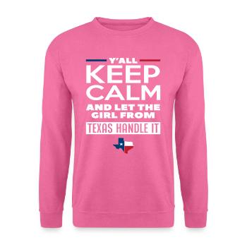 Texas Girl Texan - Unisex Sweatshirt - pink - Front