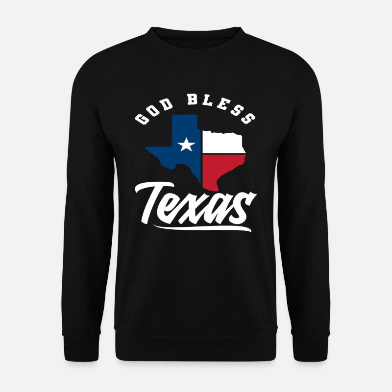 God Sagittarius Texas - Unisex Sweatshirt - black