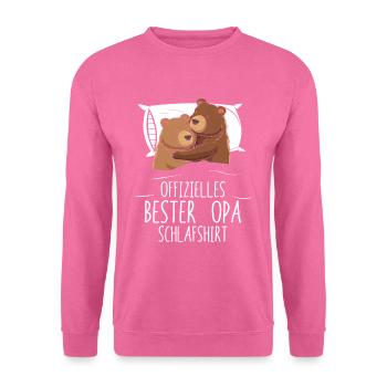 Offizielles Bester Opa Schlafshirt - Unisex Pullover - Pink - Vorne