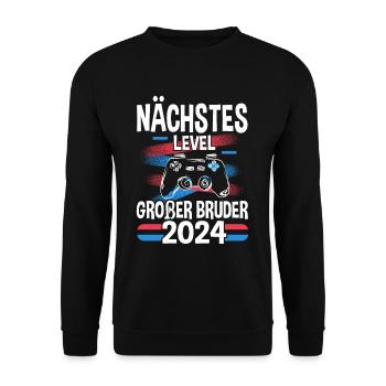 Next Level Big Brother 2024 - Unisex Sweatshirt - black - Front - Alina (178cm) & Michal (187cm)