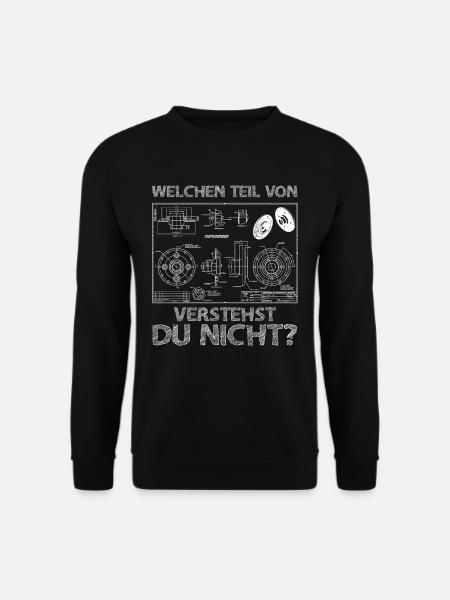 Welchen Teil von verstehst du nicht Ingenieur - Unisex Pullover - Schwarz