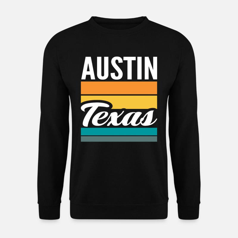 Texas, États-Unis - Sweat-shirt Unisexe - noir