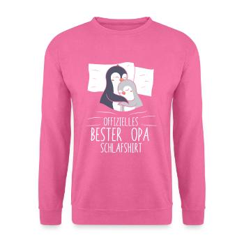 Chemise de sommeil officielle de grand-père pour grand-père - Sweat-shirt Unisexe - rose - Devant