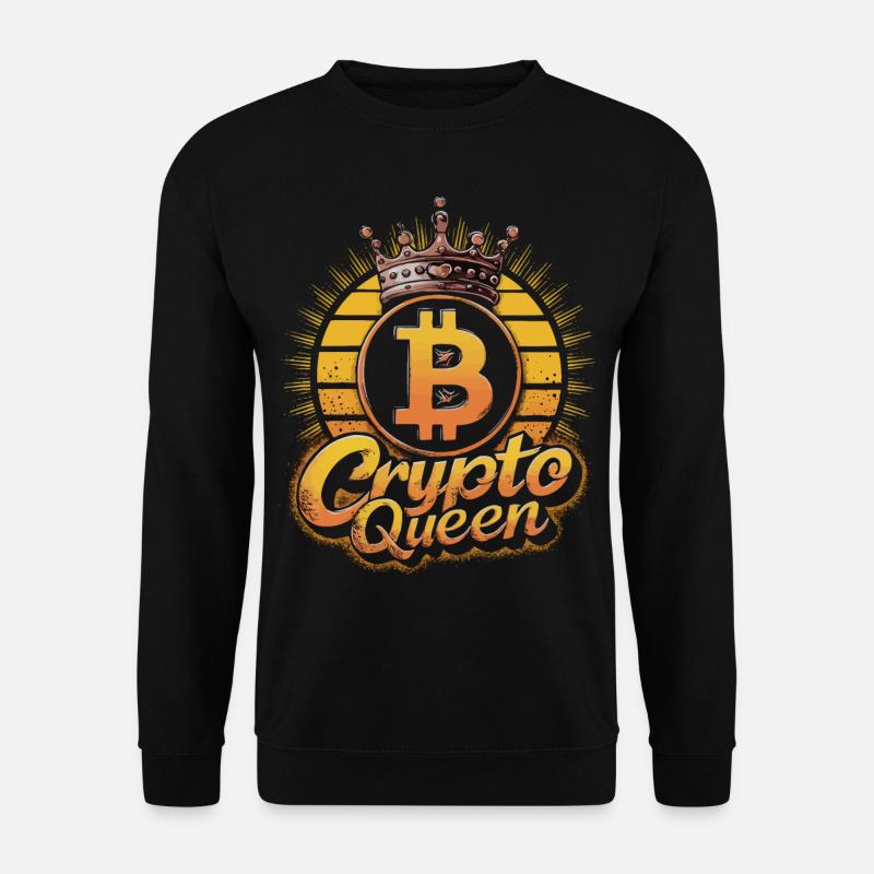 Crypto Queen Crypto-monnaie CryptoFashion - Sweat-shirt Unisexe - noir