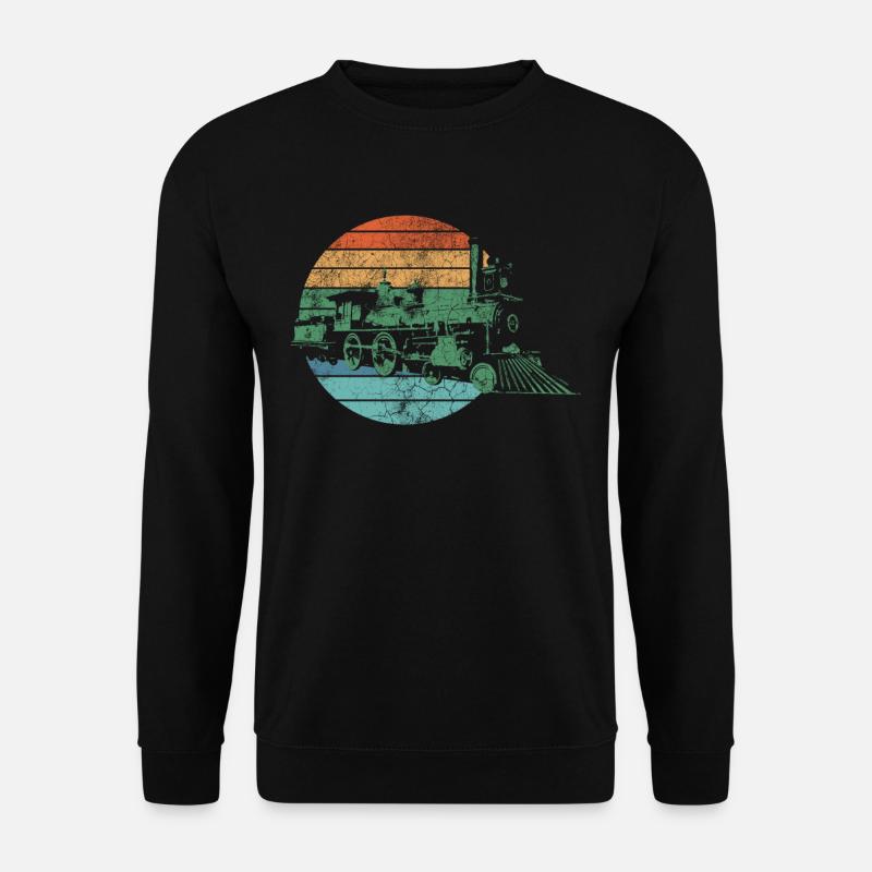 Zug Züge Zugfahrer - Unisex Pullover - Schwarz