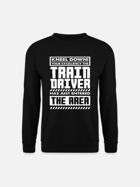 Train Driver Train Trains Hobby - Unisex Sweatshirt - black