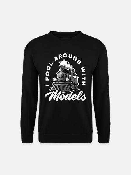 Train Trains Model Train Railway - Unisex Sweatshirt - black