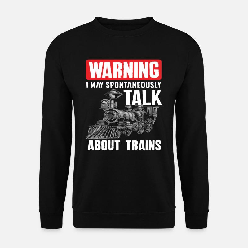 Zug Züge Hobby Train Spotter Eisenbahn - Unisex Pullover - Schwarz