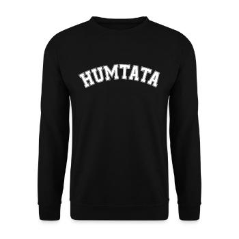 Humtata Spielmannszug Blaskapelle Big Band Tätära - Unisex Pullover - Schwarz - Vorne - Alina (178cm) & Michal (187cm)