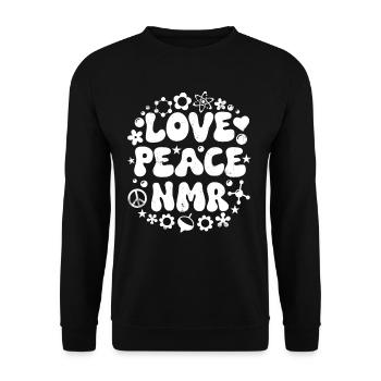 Nuclear Magnetic Resonance Spectroscopy Love - Unisex Sweatshirt - black - Front - Alina (178cm) & Michal (187cm)