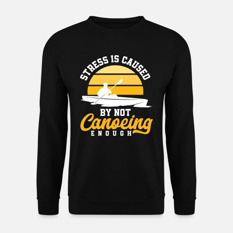 Retro Canoe Lover Gift - Unisex Sweatshirt - black