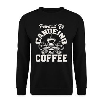 Kanu Kaffee - Unisex Pullover - Schwarz - Vorne - Alina (178cm) & Michal (187cm)