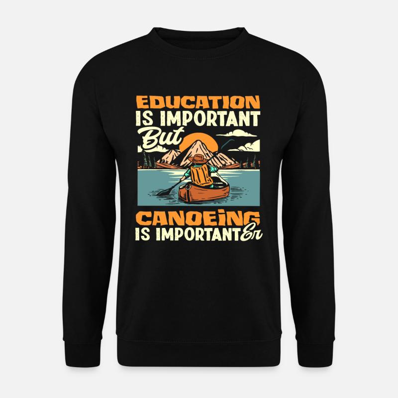 Bildung Kanu - Unisex Pullover - Schwarz