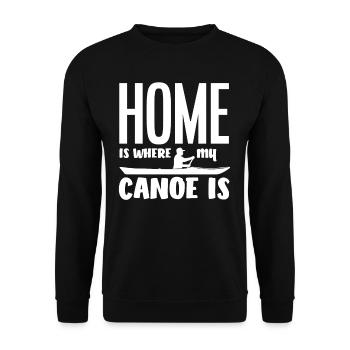 Accueil Canoë - Sweat-shirt Unisexe - noir - Devant - Alina (178cm) & Michal (187cm)