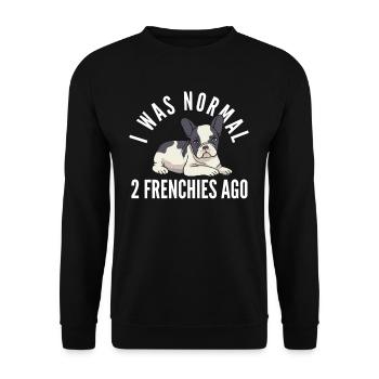 Bouledogue français drôle de dicton chien - Sweat-shirt Unisexe - noir - Devant - Alina (178cm) & Michal (187cm)