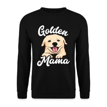 Golden Retriever Mom - Unisex Sweatshirt - black - Front - Alina (178cm) & Michal (187cm)