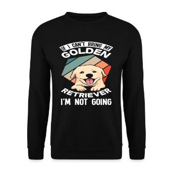 Golden Retriever Owner Pet Gift Idea - Unisex Sweatshirt - black - Front - Alina (178cm) & Michal (187cm)
