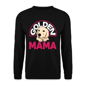 Golden Retriever Mom Mom - Unisex Sweatshirt - black - Front - Alina (178cm) & Michal (187cm)