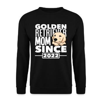 Golden Retriever Mom 2022 - Unisex Sweatshirt - black - Front - Alina (178cm) & Michal (187cm)