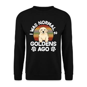 Golden Retriever Owner - Unisex Sweatshirt - black - Front - Alina (178cm) & Michal (187cm)