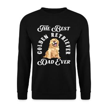 Golden Retriever Dad Gift - Unisex Sweatshirt - black - Front - Alina (178cm) & Michal (187cm)