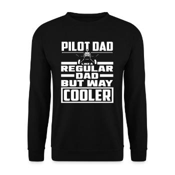 Jeu de mots sur le pilote - Sweat-shirt Unisexe - noir - Devant - Alina (178cm) & Michal (187cm)