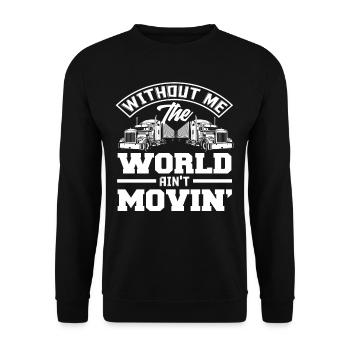 Cadeau de chauffeur de camion fier - Sweat-shirt Unisexe - noir - Devant - Alina (178cm) & Michal (187cm)