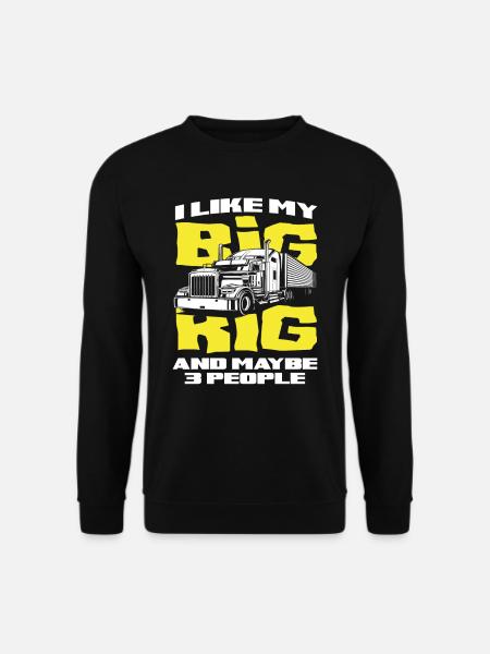 Truck driver 3 people - Unisex Sweatshirt - black