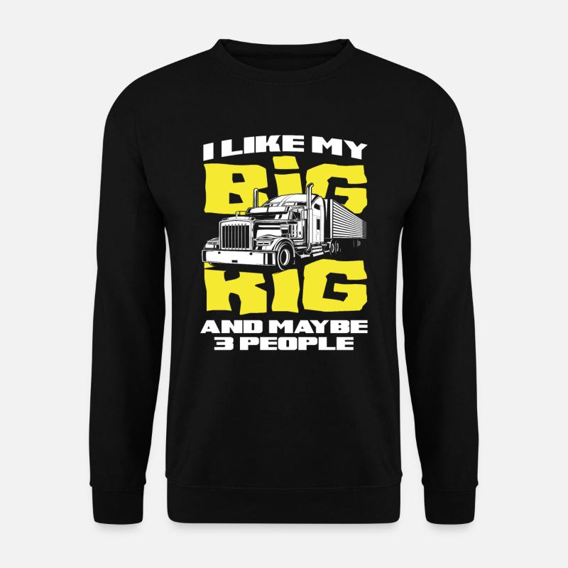 Chauffeur routier 3 personnes - Sweat-shirt Unisexe - noir