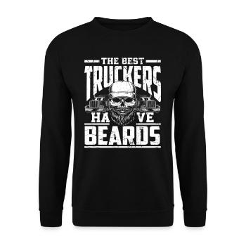 Chauffeur de camion Bard - Sweat-shirt Unisexe - noir - Devant - Alina (178cm) & Michal (187cm)