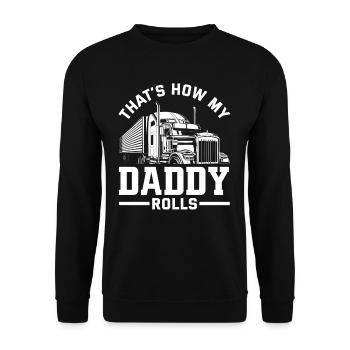 Chauffeur de camion Fils Enfants Cadeau - Sweat-shirt Unisexe - noir - Devant - Alina (178cm) & Michal (187cm)