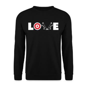Love Archery Archery - Unisex Sweatshirt - black - Front - Alina (178cm) & Michal (187cm)