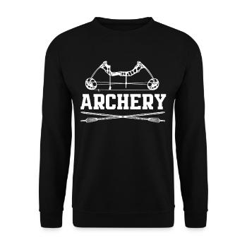 Archery Archery - Unisex Sweatshirt - black - Front - Alina (178cm) & Michal (187cm)